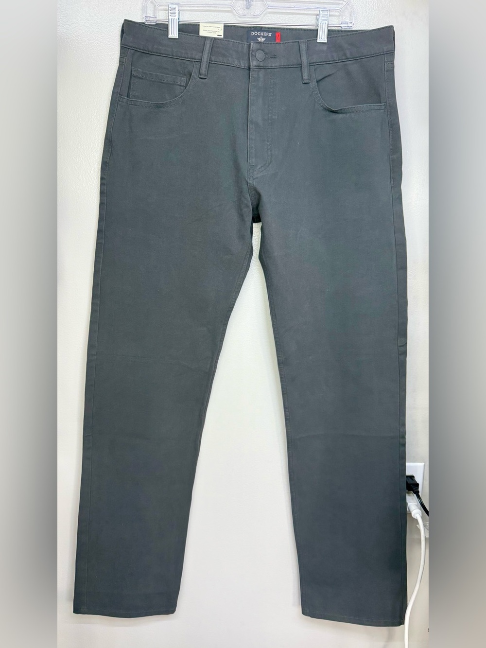 Dockers All Seasons Tech Straight Men's Jeans in Charcoal Gray NWT 34x34